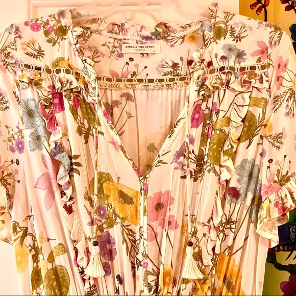 ๐บ๐HP๐๐บ NWOT Spell & The Gypsy Wild Bloom Playdress - Picture 7 of 16